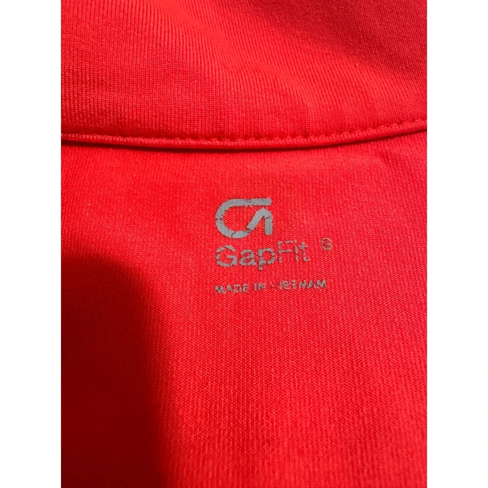 GapFit Womens Full Zip Athletic Jacket Coral Pink Thumbholes Size S